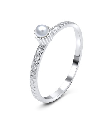 Pearl Silver Rings NSR-2906